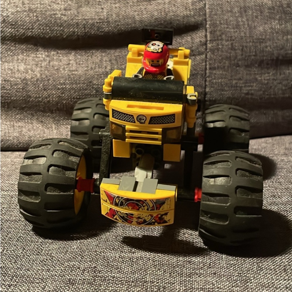 Yellow and Black Monster Truck Toy Lego